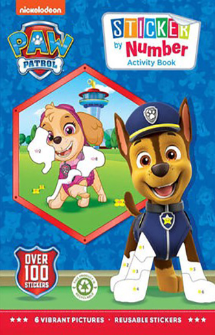 PAW PATROL STICKER100 BY NUMBER ACTIVITY BOOK